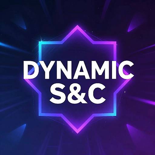 Dynamic S&C Logo with Neon Glow