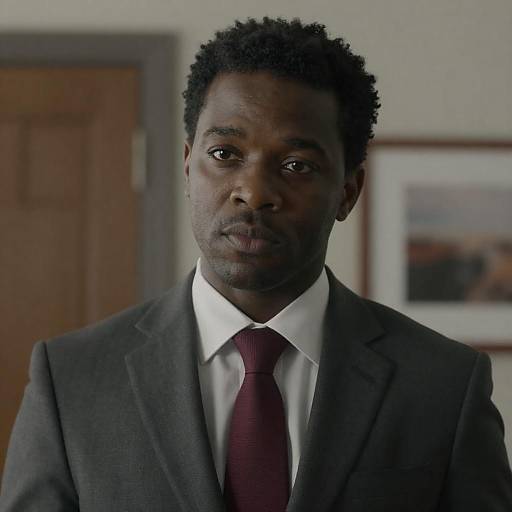 Serious Black Man in Business Suit