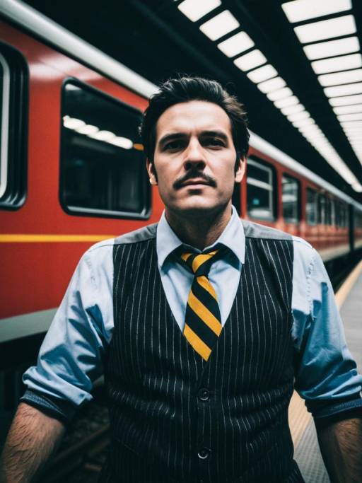 Cinematic Portrait of Thomas Train Cosplay