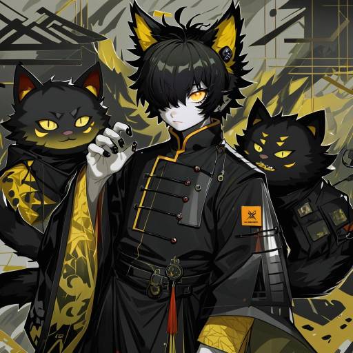 Illustration of Aak (arknights), arknights in the style of Yamakawa