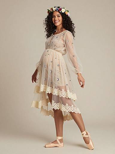 Ethereal Maternity Fairy Fashion Portrait