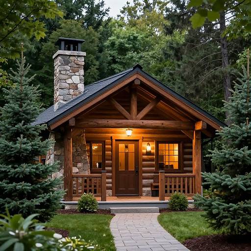 Cozy Rustic Log Cabin in Nature