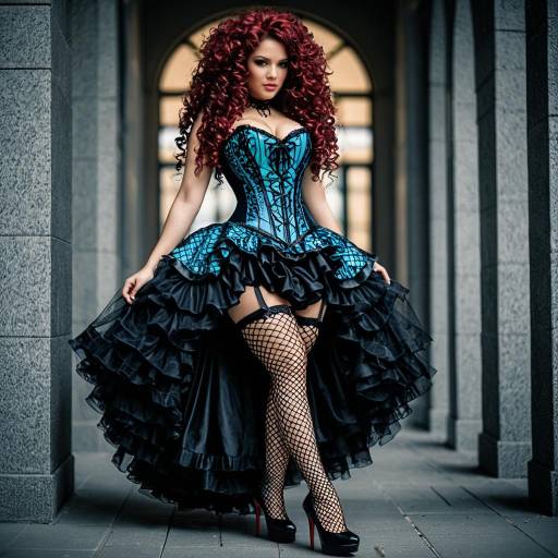 Seductive Corset Dress Cosplay Inspiration