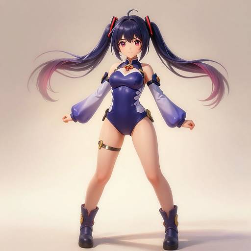 Brushstroke Asuka Soyru in Plug Suit