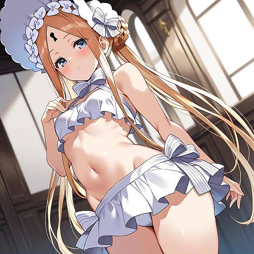 Illustration of Abigail williams (swimsuit foreigner) (fate), fate (series) in the style of Ken (coffee michikusa)