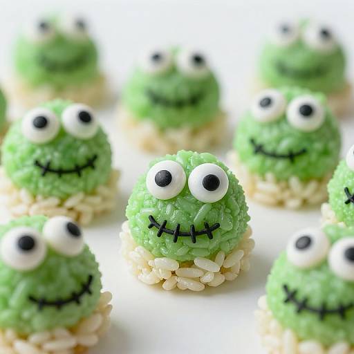 Playful Frankenstein Rice Krispies Treats