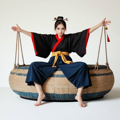 Serene Monk in Traditional Attire Serene Monk in Traditional Attire