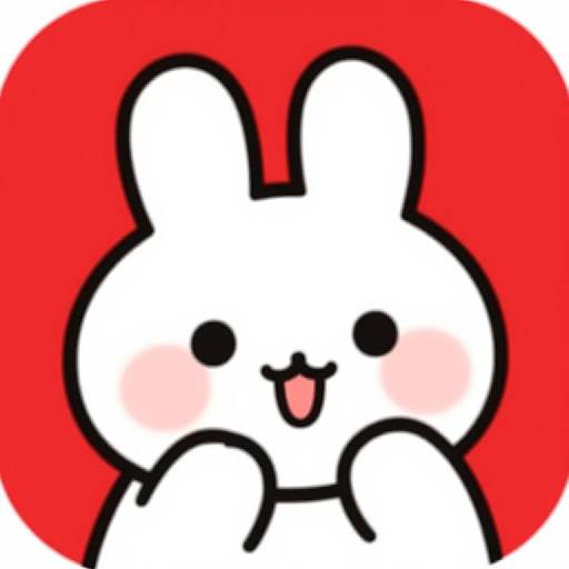 Playful Cartoon Bunny Character