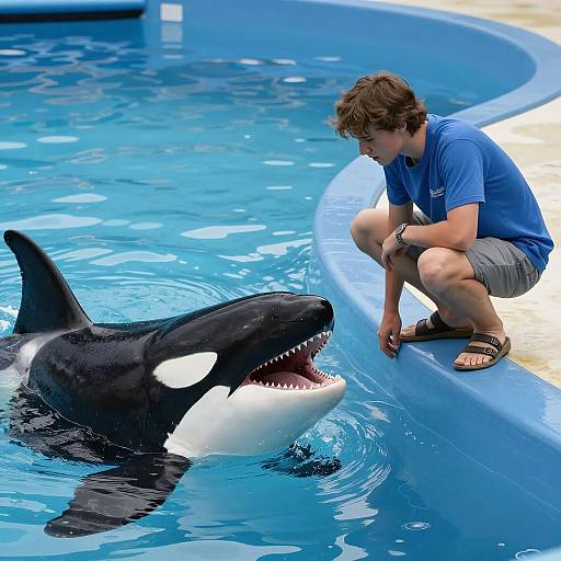 Intense Encounter at the Blue Pool