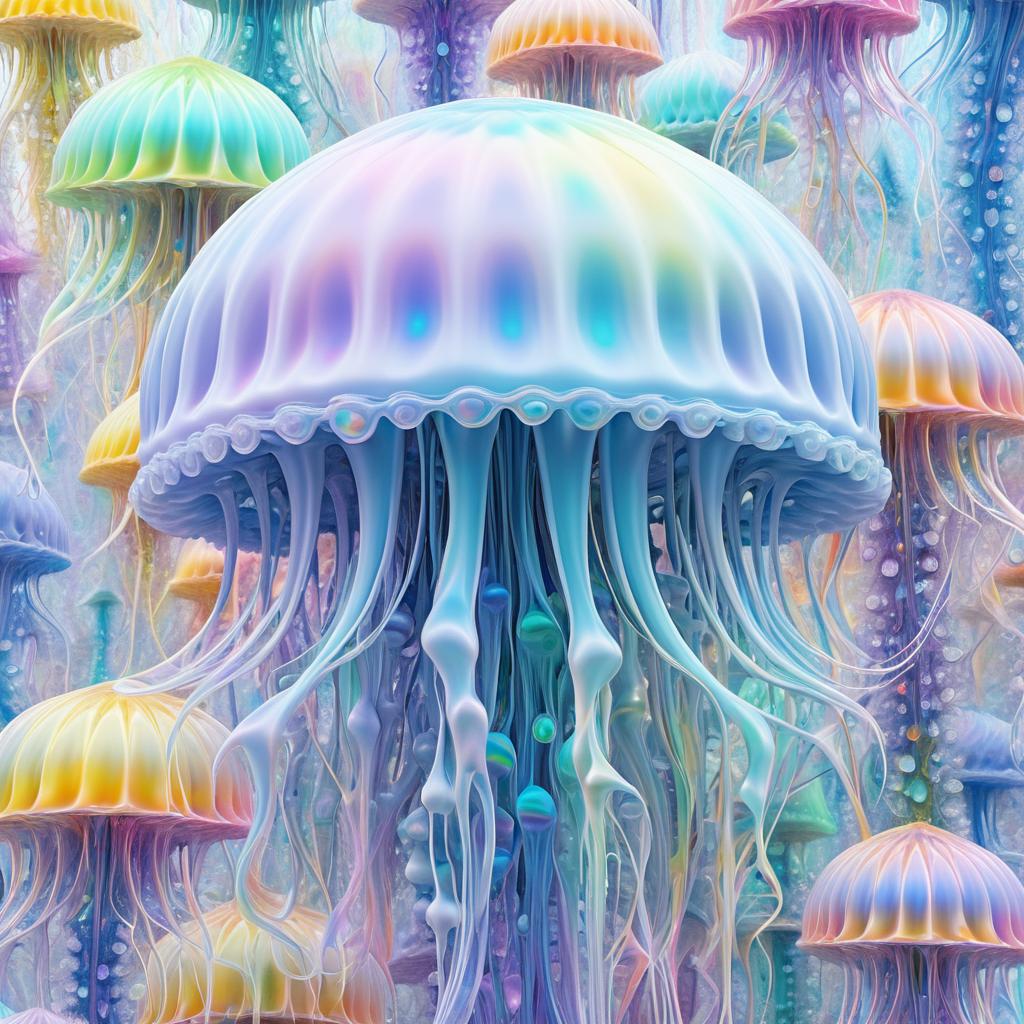 Surreal Hyper-Realistic Jellyfish Dreamscape