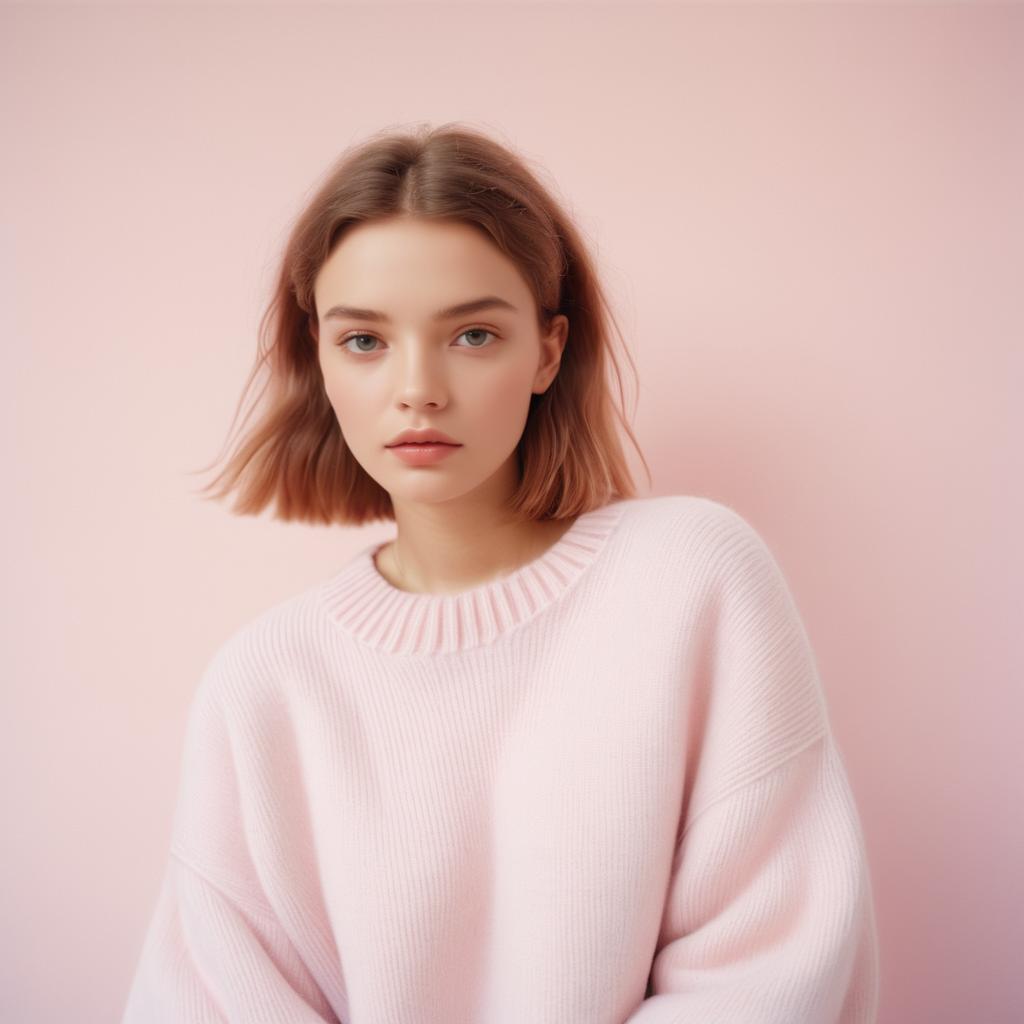 Stylish Editorial Shoot in Pastel Pink