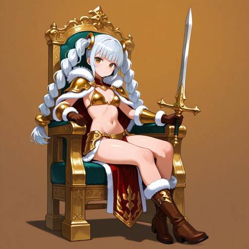 Warrior Queen on Her Throne Warrior Queen on Her Throne