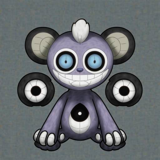 Illustration of Aipom, pokemon in the style of Nns (sobchan)