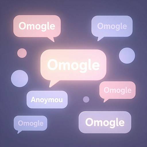 Surreal Omegle Anonymous Chat Scene