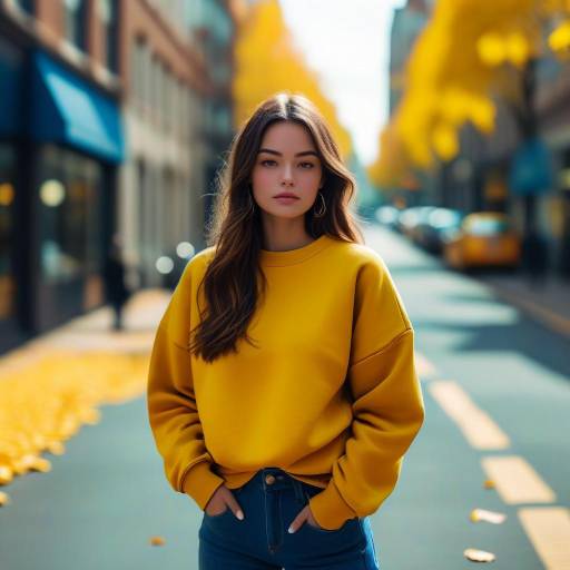 Urban Fashion Portrait in Autumn Light