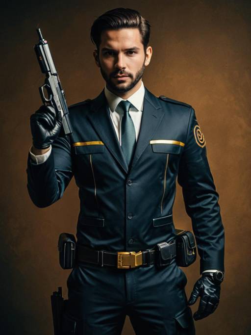Realistic Man Cosplaying as Agent J
