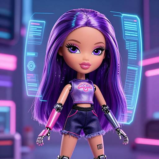 Futuristic Bratz Doll AI Design