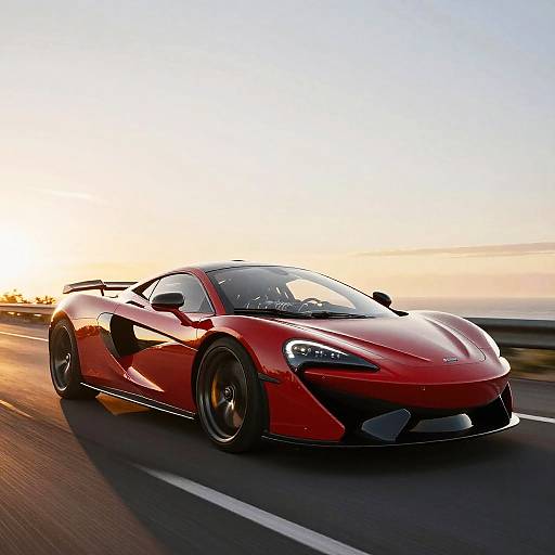 Hyper-Realistic Saleen Sports Car Sunset