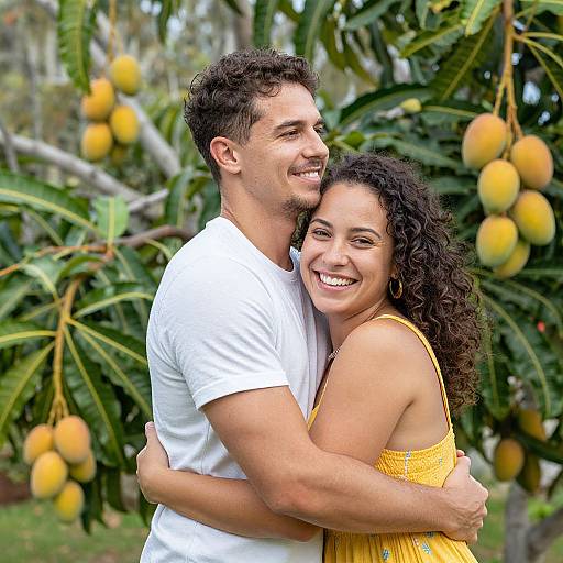 Joyful Embrace in Tropical St. Lucia