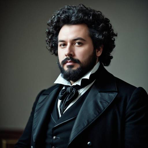 Victorian Russian Intellectual Man Portrait
