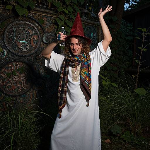 Stylized Bedouin Dancer in Fantasy Setting