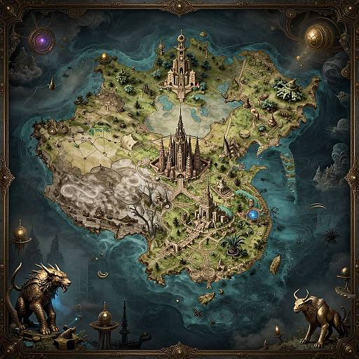 Steampunk Fantasy Map Generator