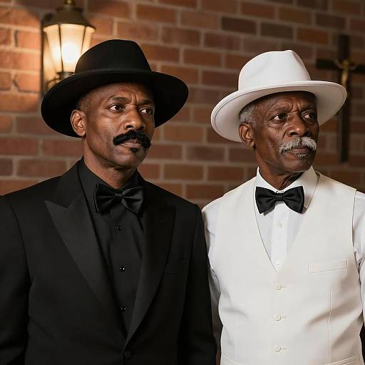 Vintage Photograph of Two Stylish Men