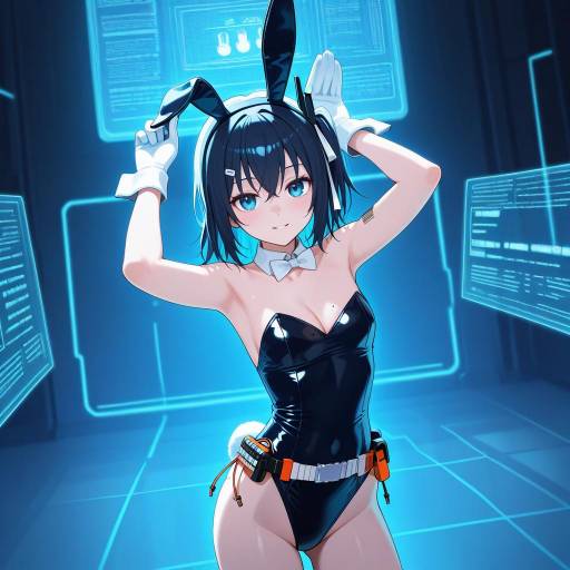 Futuristic Playboy Bunny Android Concept