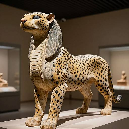 Mesopotamian Chimera Statue Realistic Art