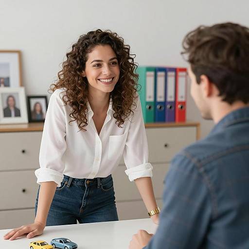 Candid Moment between Friends at Home