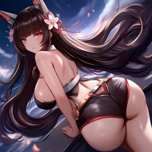 Illustration of Akagi (warship girls r), warship girls r in the style of Leonmandala