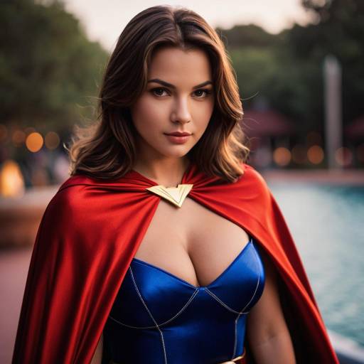 Woman in Disney-Inspired Superhero Costume