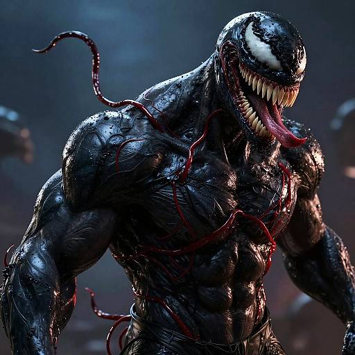 Venom Symbiote Muscle Transformation