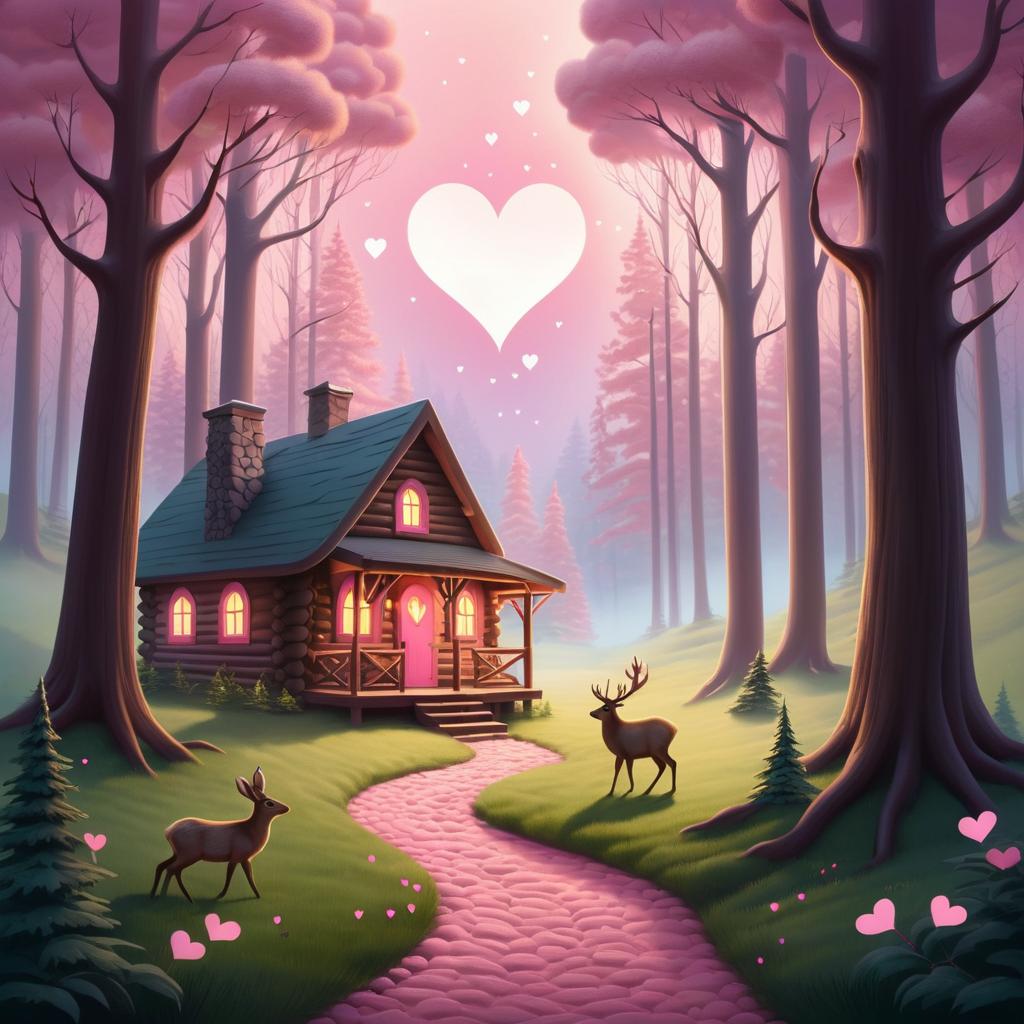 Enchanting Romantic Valentine’s Day Forest