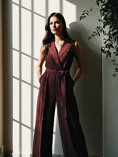 Cinematic Fashion Photography of Tailored Jumpsuit
