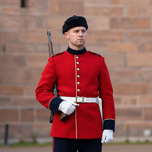 Hyper-Realistic Crimson Guardsman Portrait