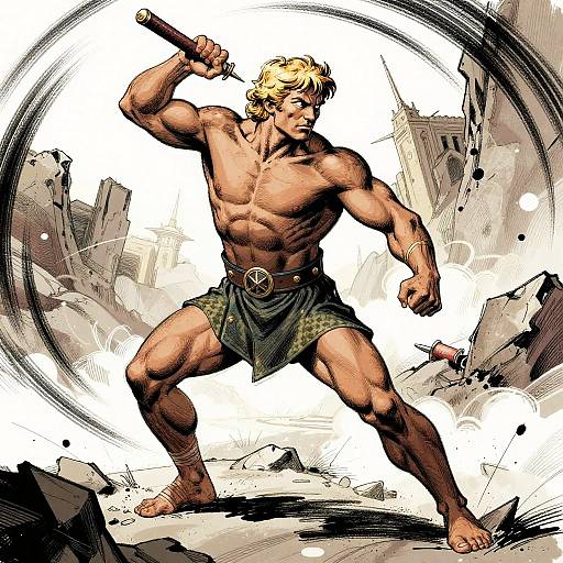 Aeneas Mythic Battle Graphic Novel