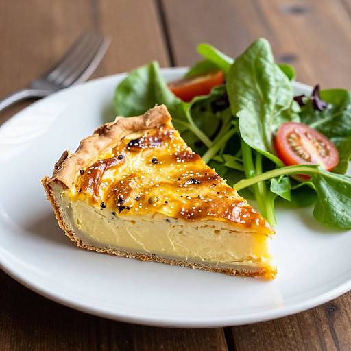 Quiche Slice with Salad in Birmingham