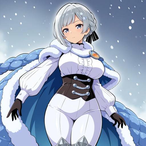 Illustration of Akershus fortress (oshiro project), oshiro project:re in the style of Yuuma (skirthike)