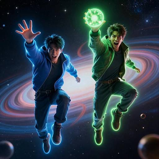 Intense Action in Cosmic Jump Scene