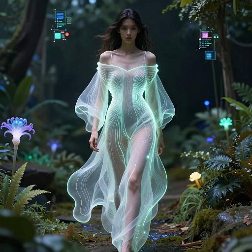 Futuristic Ethereal Fashion Illustration