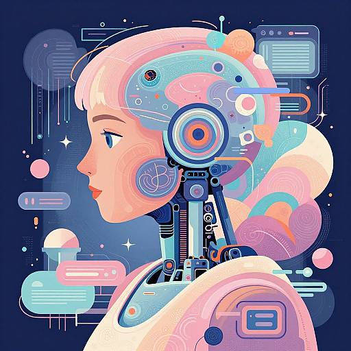 AI Art Fusion with Abstract Robotics