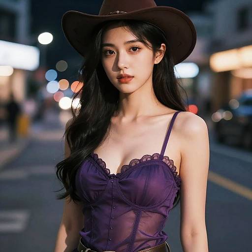 Stunning Nighttime Portrait of a Woman