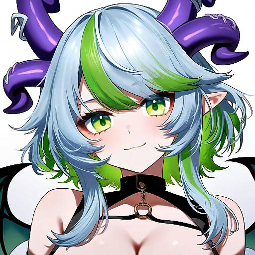 Illustration of Apricot the lich, vshojo in the style of Pot-de