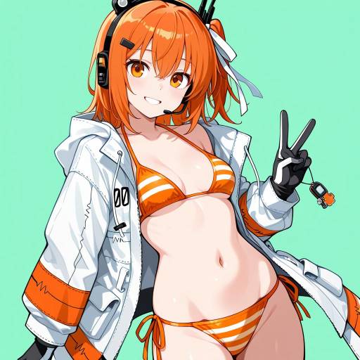 Vibrant Cowboy Shot of Android Girl
