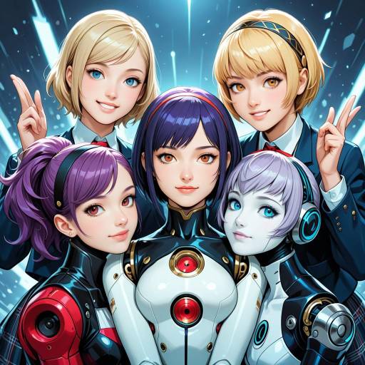 Anime-Inspired Android Girls Crossover