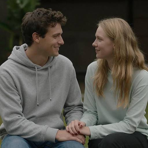 Couple Holding Hands Outdoors