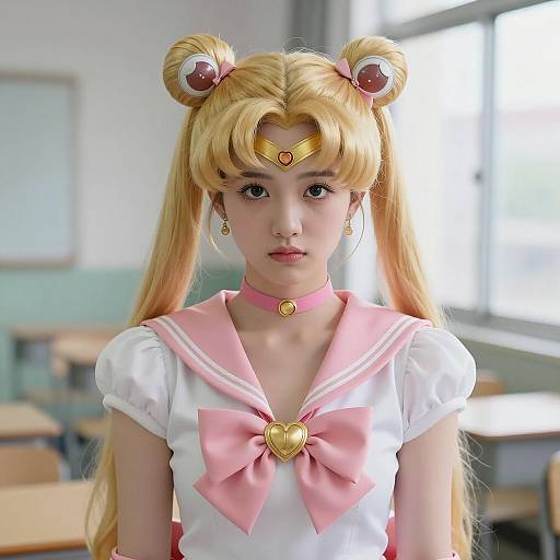 Adorable Anime-Inspired Sailor Moon Portrait