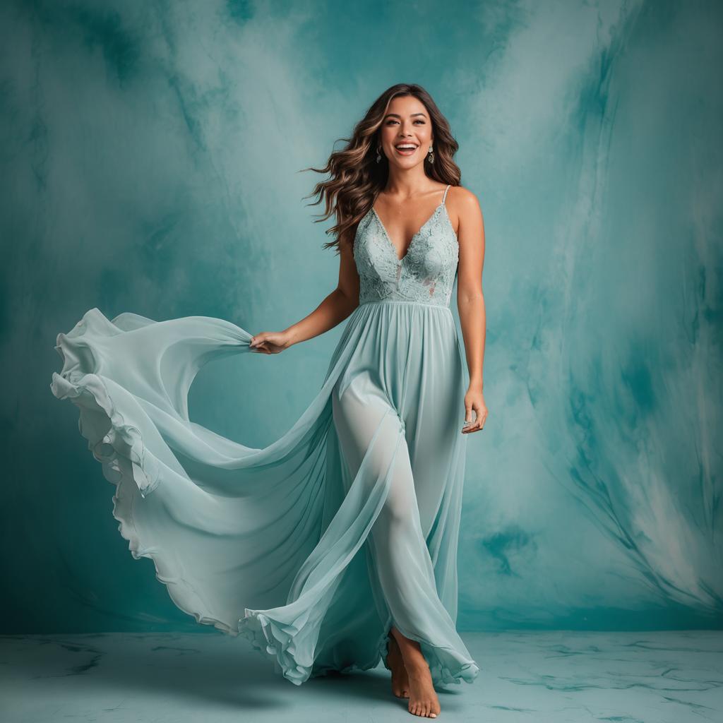 Ethereal Bridal Photo Shoot in Teal Mist