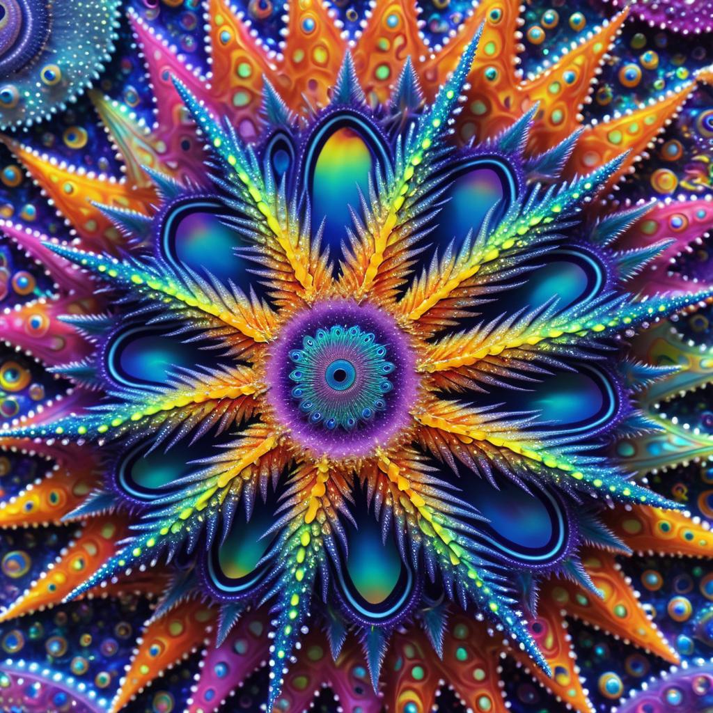 Surreal Hyperrealistic Starfish Entity Art